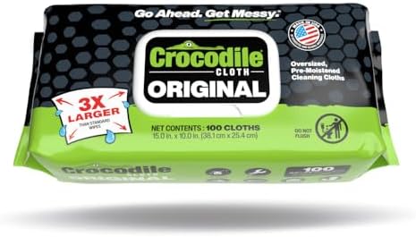 Crocodile Cloth Original Heavy-Duty Hand & Tool Wipes by CrocodileCloth