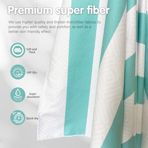 2 Pack Microfiber Beach Towel - Image 3