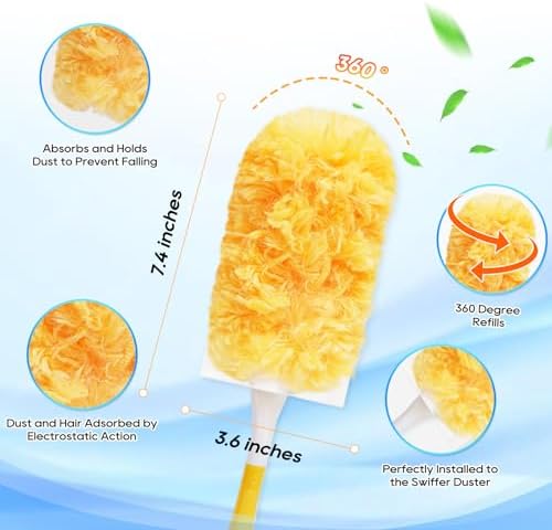 22 Pack Duster Refills w/2 Handles, Compatible - Image 3