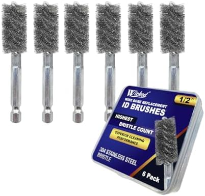 WICKED Professional ID Copper Tube Pipe Cleaner Replacement Brushes) by Wicked