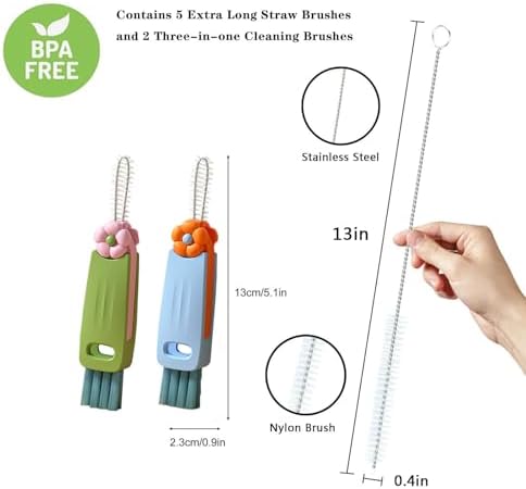 Straw Cleaner Brush Extra Long 13 inch Set - Image 2