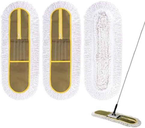 24 Inch Commercial Dust Mop Head: Replacement Industrial Heavy Duty Floor by BeiLan