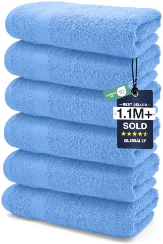 DAN RIVER 6-Pack Premium Hand Towels by DanRiver