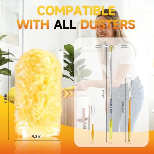 Duster Refills Compatible with Swiffer Duster Handles, 1 Handle - Image 6