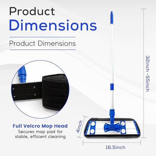 Microfiber Flat Mop with 360° Rotation - Image 3