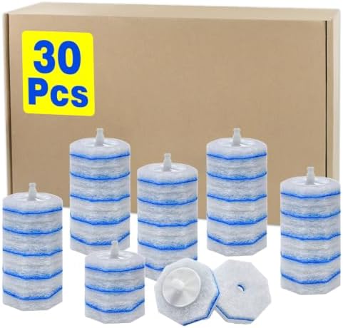 30pcs Disposable Toilet Brush Head Refills Compatible by Choneight