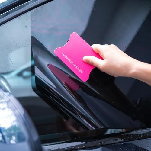 FOSHIO 2 Pack Squeegee for Vinyl – Green 40° Soft Hardness & Magenta 60° - Image 6