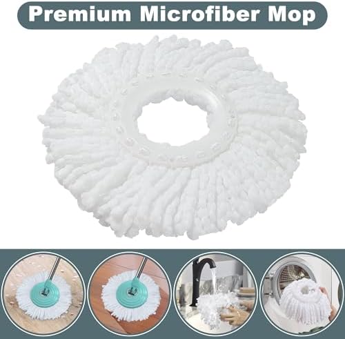 Spin Mop and Bucket Floor Cleaning System, Self-Wringing Mop Set - Image 5