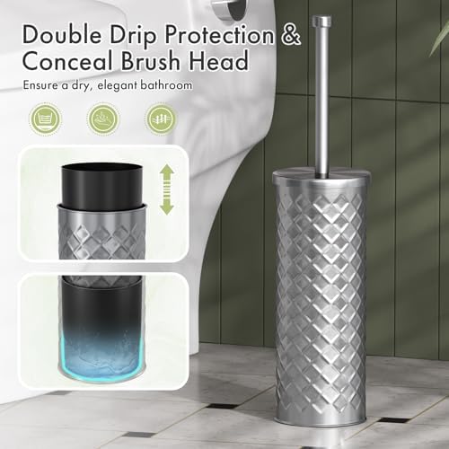 Toilet Bowl Brush and Holder Set 3 Pack - Image 6