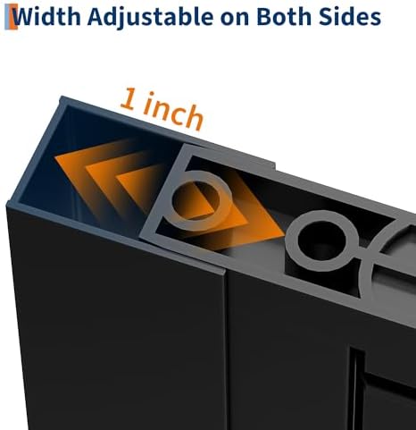 Frameless Sliding Shower Door, 34Inch Width x 72 Inch Height, 1/4" Tempered - Image 3