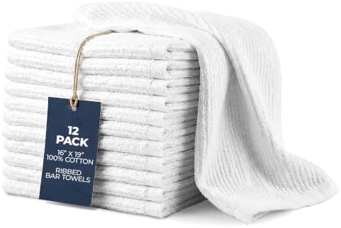 Avalon Towels Ribbed Bar Mop Towels by AvalonTowels
