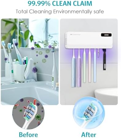 UV Toothbrush Cleaner Holder, Temracha Toothbrush Holders - Image 4