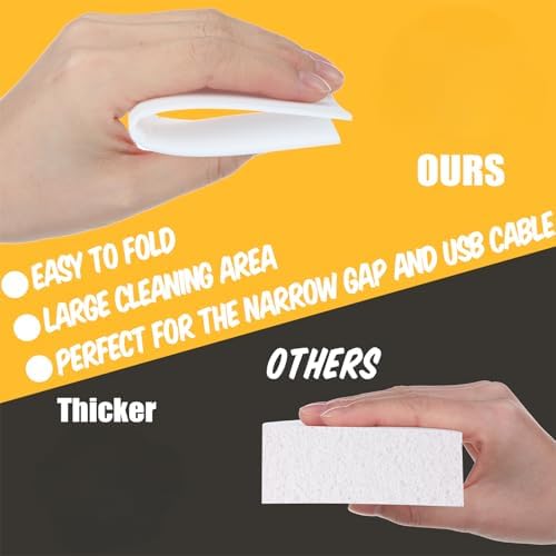 200 Pack Eraser Sheets Disposable Cleaning Sponge Thin Foam Sponge Nano White - Image 2
