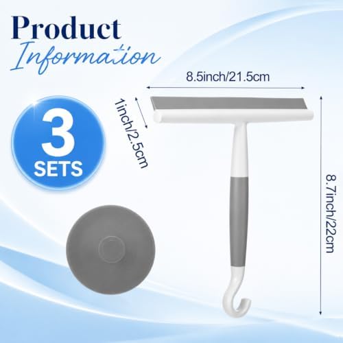 Domensi 3 Pack Silicone Shower Squeegee - Image 2
