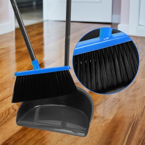 REEWII Broom and Dustpan Set ，Long Handle Broom - Image 4