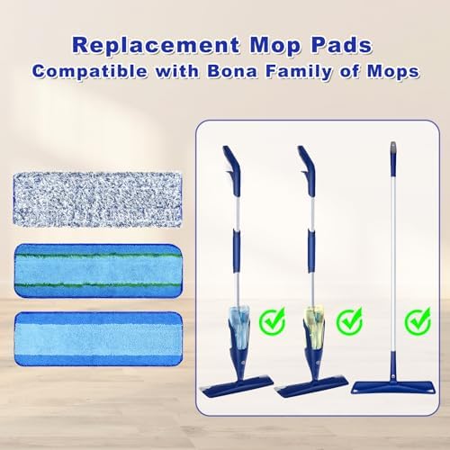 6 Pack Microfiber Cleaning Replacement Pad - Image 2