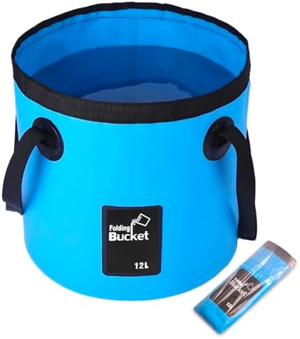 Collapsible Bucket with Handle, Lightweight 5 Gallon 20L by Wlikn