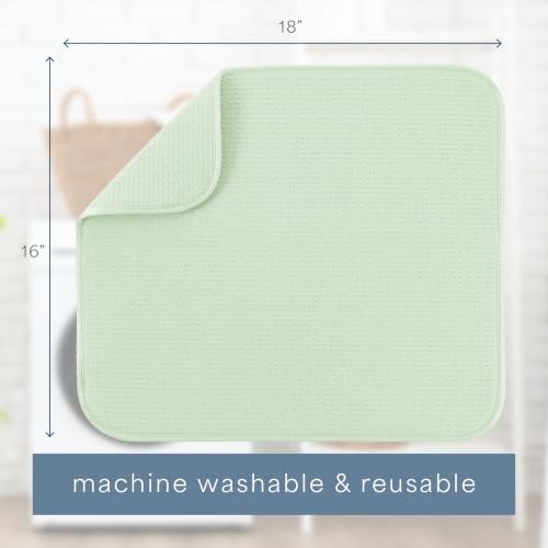 S&T INC. Dish Drying Mat, Mint Green - Image 5
