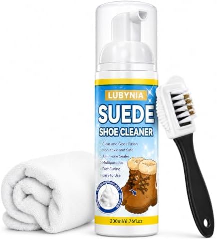 Suede Shoe Cleaner Kit, 6.76 oz Foam Shoe Cleaner & Nubuck Cleaner by Practicalityperfectedhere