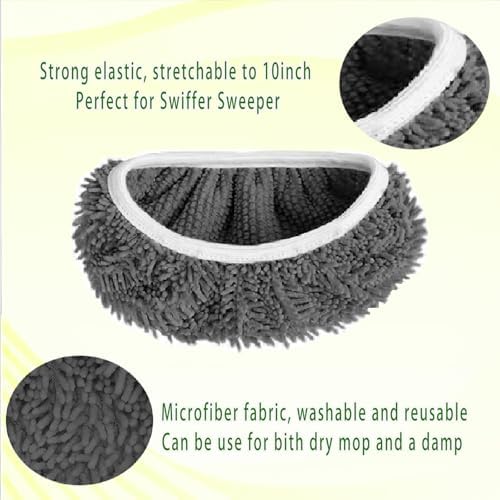 6pcs Reusable Microfiber Mop Pads - Image 2