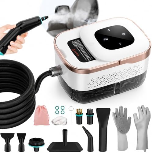 Steam Cleaner, 6 Steam Levels, 42oz Tank & 11 Pieces Accessories, 1500W by Unknown