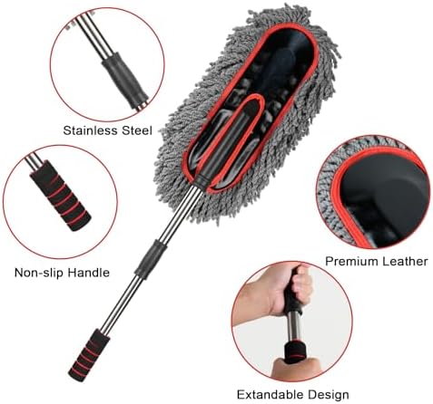Car Duster Exterior Scratch Free, Microfiber Car Duster - Image 4