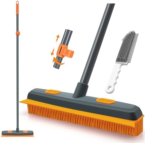 TidyBliss Pet Hair Removal Rubber Broom by TidyBliss