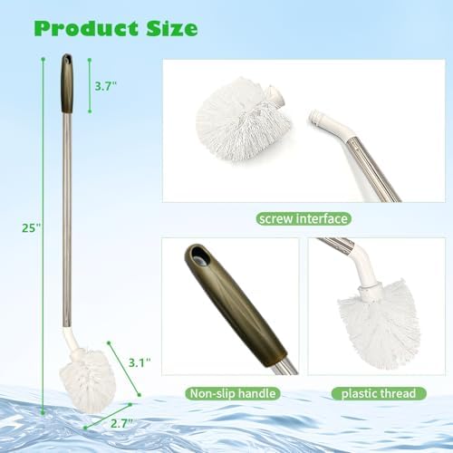 2-Pack Bucket Brush, Kettle Brush, Cleaning Extra Long Bottles, Gallon Jug - Image 6