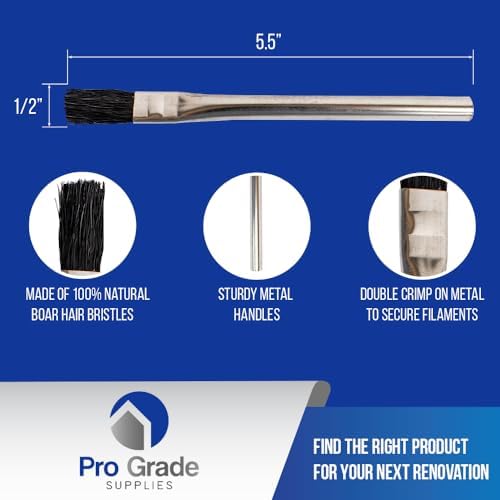 Pro Grade Acid Brushes, 1/2 Inch Flux Brush - Image 2