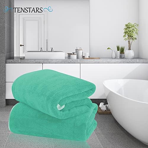 TENSTARS Silk Hemming Bath Towels - Image 3