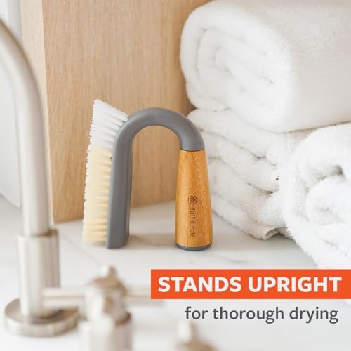 Full Circle Grunge Buster, Grout & Tile Scrub Brush, Tough & Durable - Image 5