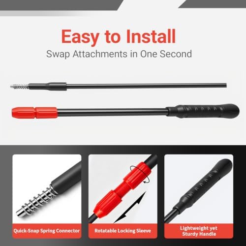UPETTOOLS Aquarium Clean Tool 6 in 1 Fish Tank Cleaning Kit Algae Scraper - Image 6