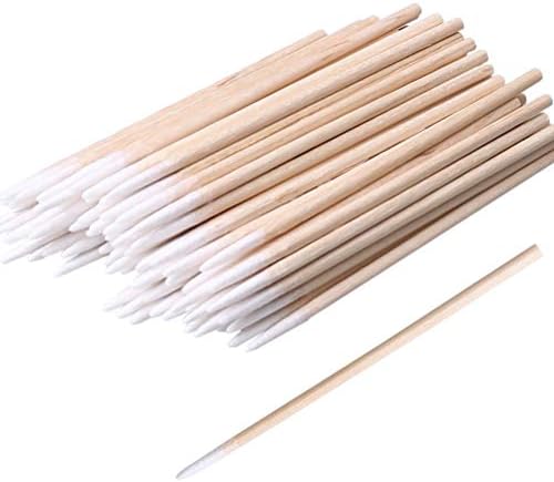 RIKWOG 600pcs Pointed Cotton Swabs, 4 inch Precision Microblading Cotton Swab by RIKWOG