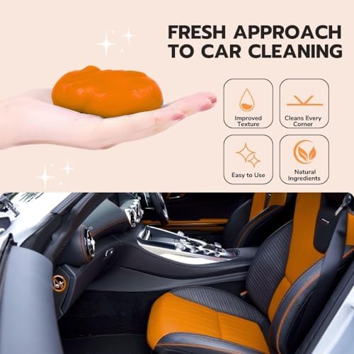 Ultimate Orange Car Cleaning Gel: Automotive Detailing Putty - Image 3