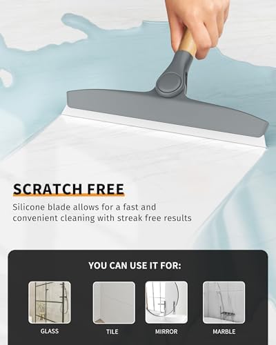 MR.SIGA Silicone Squeegee for Shower Door, 10 inch - Image 7