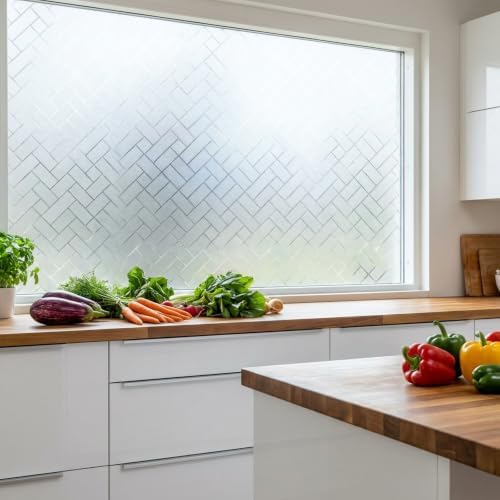 Frosted Geometric Pattern Window Privacy Film, 35.4"x 78.7" - Image 7