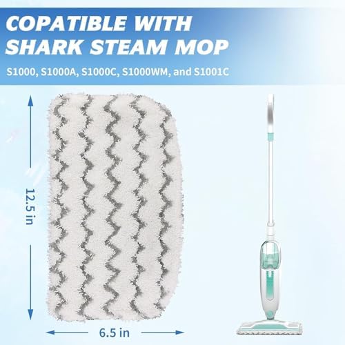16 Pack Steam Mop Replacement Pads, Microfiber Floor Cleaning Pads Compatible - Image 3