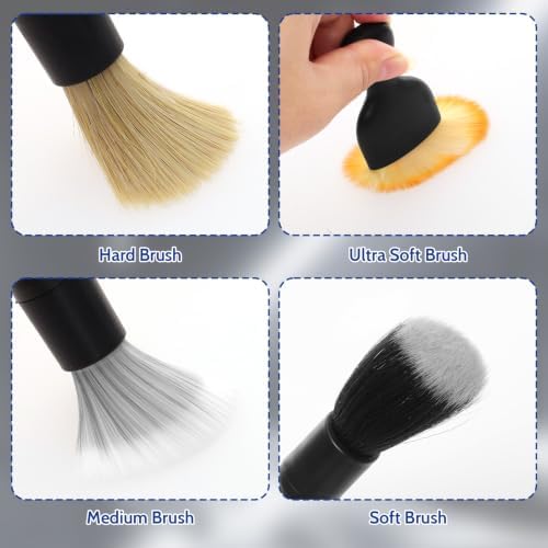 7Pcs Car Detailing Brush Kit Flexible Car Interior Dusting Cleaning Brushes - Image 3