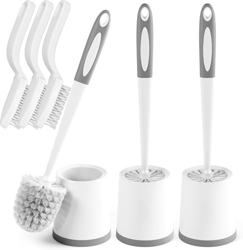 Holaloha Toilet Brush and Holder Set, 3 Pack by Holaloha