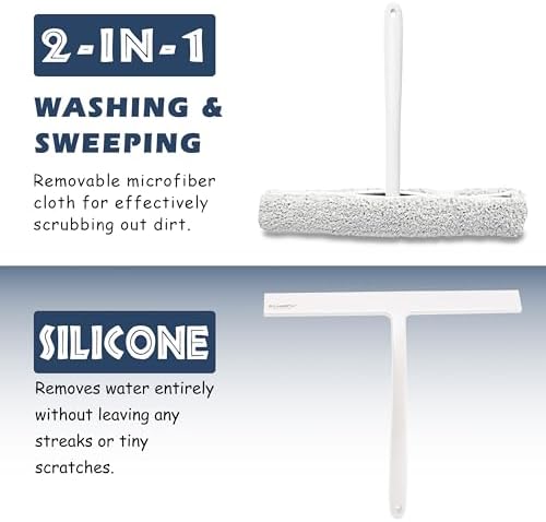 12 Inch Silicone Shower Squeegee - Image 4