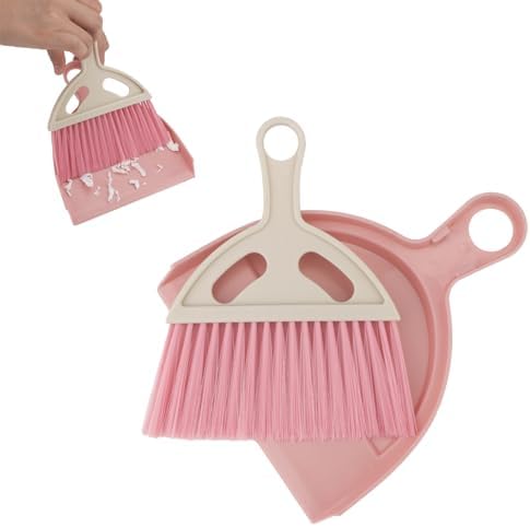 1 Pcs Mini Broom and Dustpan Set Small Whisk Broom Hand Held by Brosay