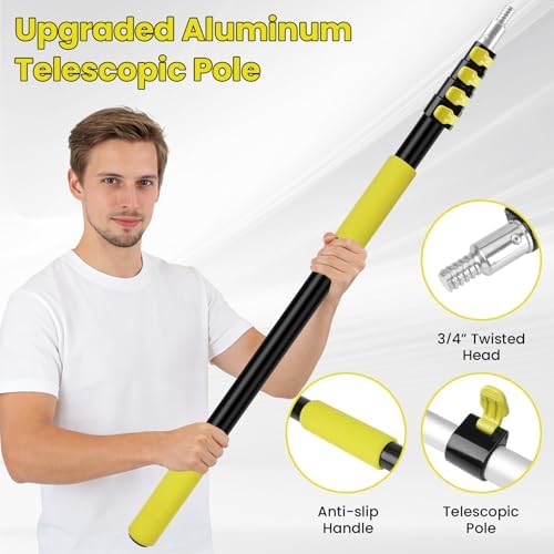 Window Squeegee with Extension Pole, 20FT Reach Squeegee - Image 5