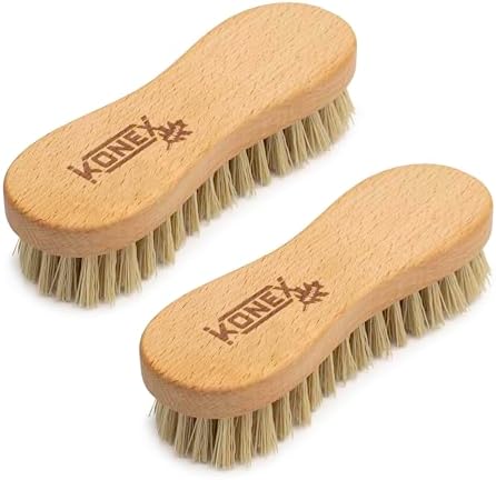 Konex Heavy-Duty Peanut-Shaped Brush 2-Pack, Durable and Long-Lasting Design by Konex