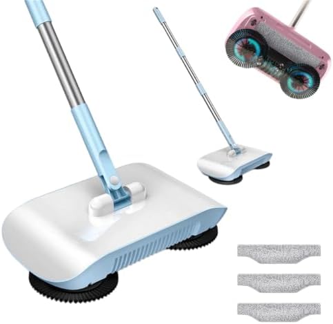 ROTORS Smart Robot Vacuum Mop & Broom, 3-in-1 Manual Push Sweeper by ROTORS