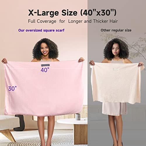 Umisleep Extra Large Microfiber Hair Towel, Ultra Absorbent - Image 5