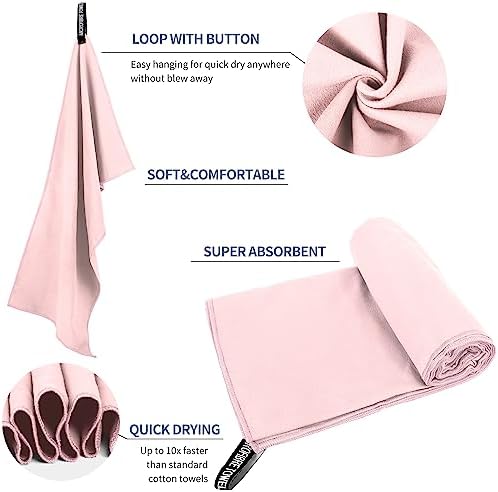 Microfiber Travel Towel, Quick Dry Camping & Gym Towel. Compact - Image 5