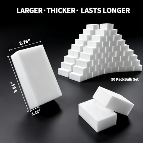 Extra Thick Magic Eraser Sponge, Melamine Cleaning Pads, 10 Pack - Image 3