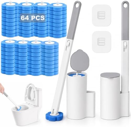 Disposable Toilet Brush Kit by DIKEDON