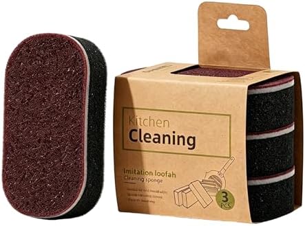 2-in-1 Emery Scrubbing Sponge for Rust & Burn Marks – 3 Pack by Unknown