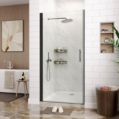 Frameless Sliding Shower Door, 34Inch Width x 72 Inch Height, 1/4" Tempered - Image 2